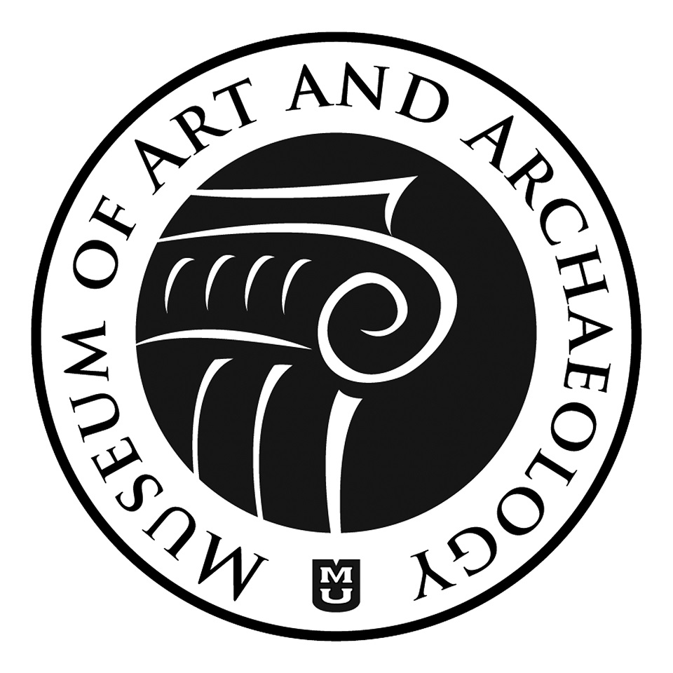 Black/white Museum of Art and Archaeology logo