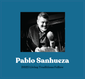 Pablo Sanhueza image in Living Traditions graphic